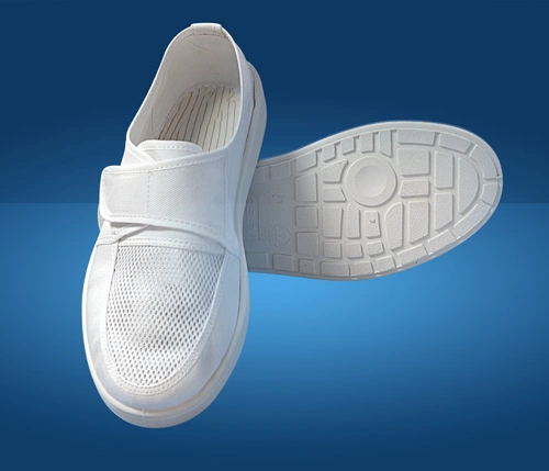 PVC 4-Eyes Antistatic Outsole Fabric Upper ESD Shoe (SI405)