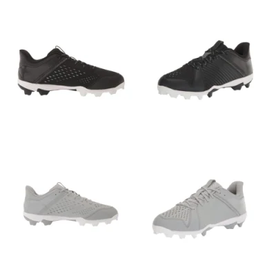 Nuevo diseño personalizado Turf Spikes imitación de piel Hombre Baseball Training Zapatos