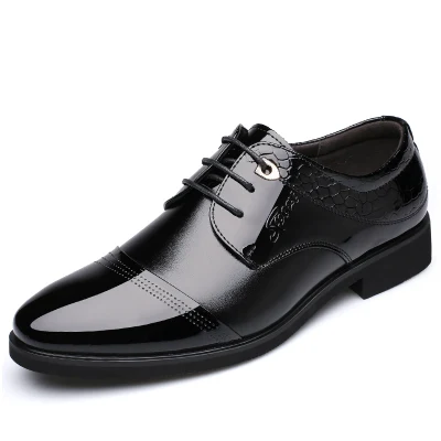 Zapatos de vestir de cuero auténtico estilo británico Oxfords para hombre Zapatos