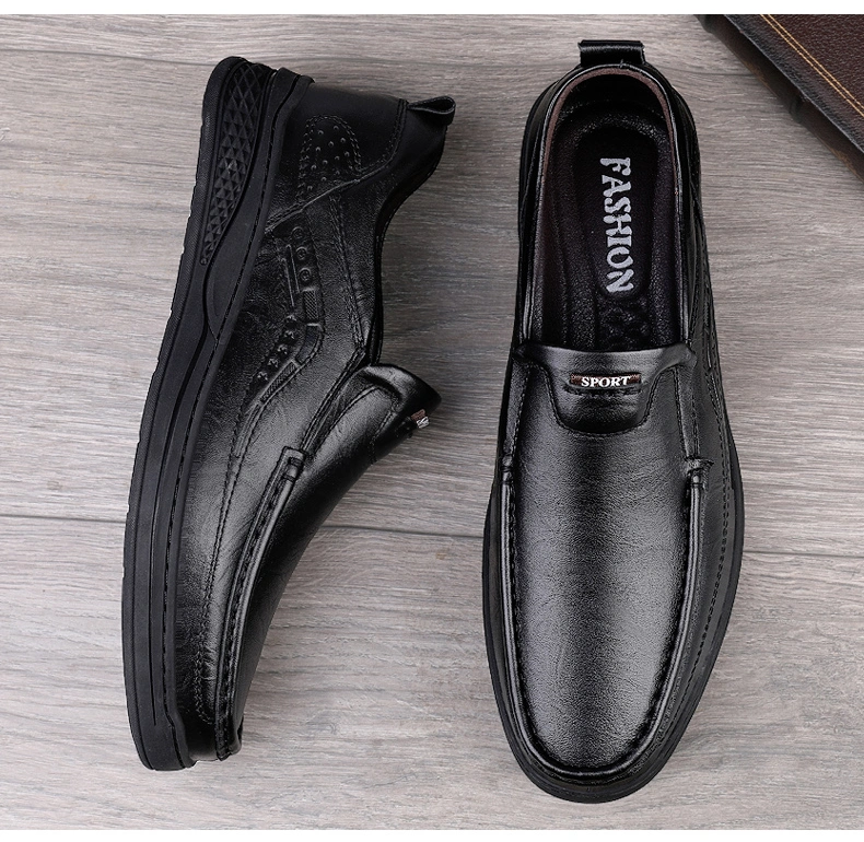 Zonxan Dropshipping Luxury British Style Men Dress Shoes Oxford Leather Men&prime; S Slip-on Shoes Big Size Office Shoes