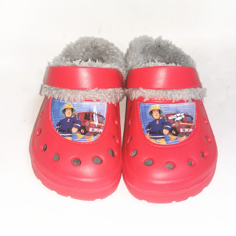 Children Kids Boys Mules Warm Clogs Winter Crock Cartoon Sandals Garden Slippers Cave Hole Baby Shoes for Boy