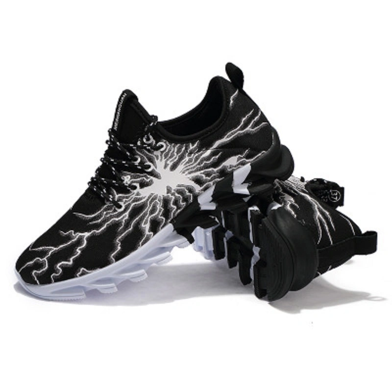 Men Tennis Shoes Stylish Graffiti Lightweight Cool Sneakers Athletic Sports Shoes Esg13357