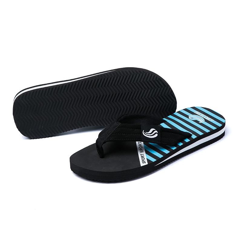 New Style Print Fabric Strap Man Flip Flop Casual Slipper