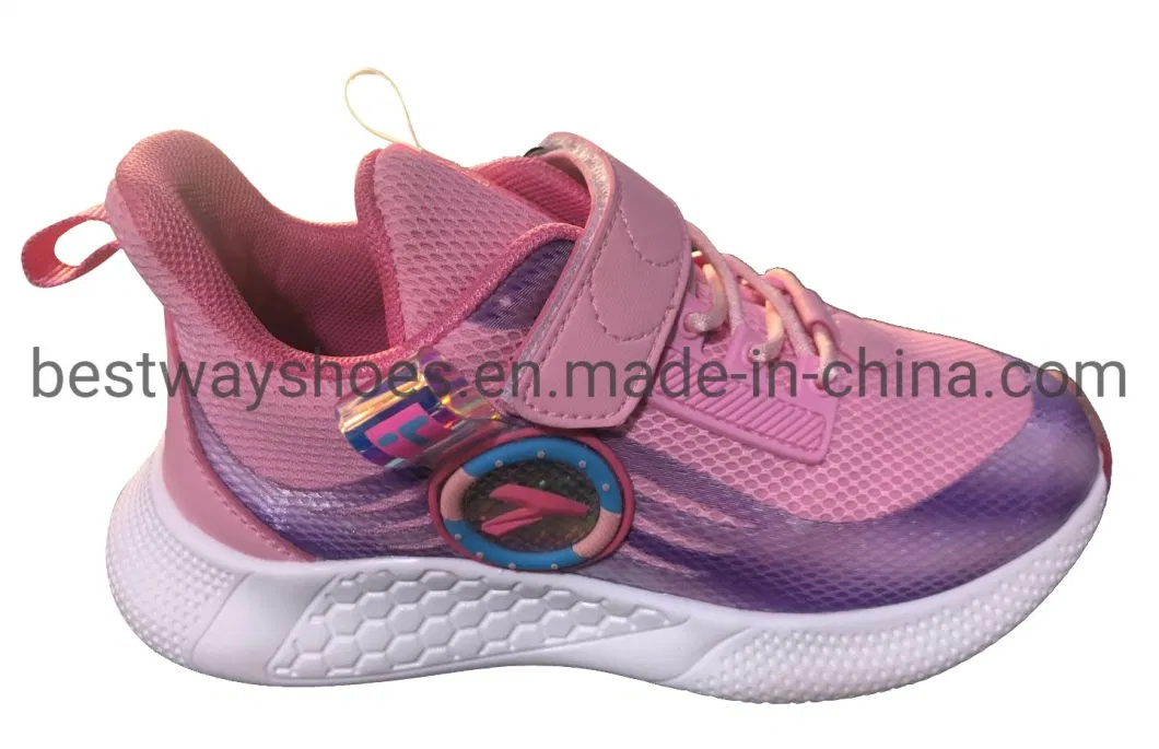 Mesh Upper Boy&prime;s &amp; Girl&prime;s Casual Running Athletic Shoe with EVA Outsole