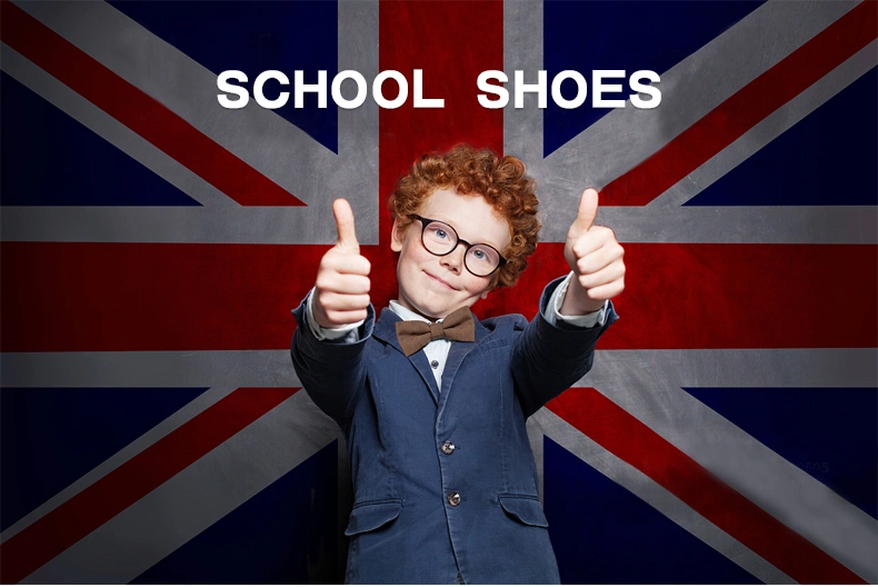 Kids Back to School Student Black Leather Children Shoes Girls/Boys