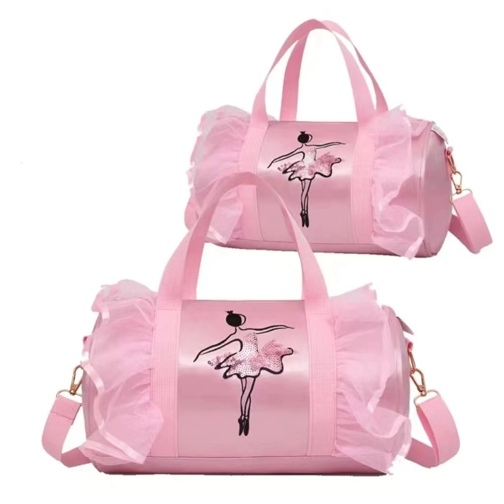 Cute Hot Selling Custom Popular 2023 New Arrivals Dance Accessories Girls Fashionable Pink Ballet Bag for Kids