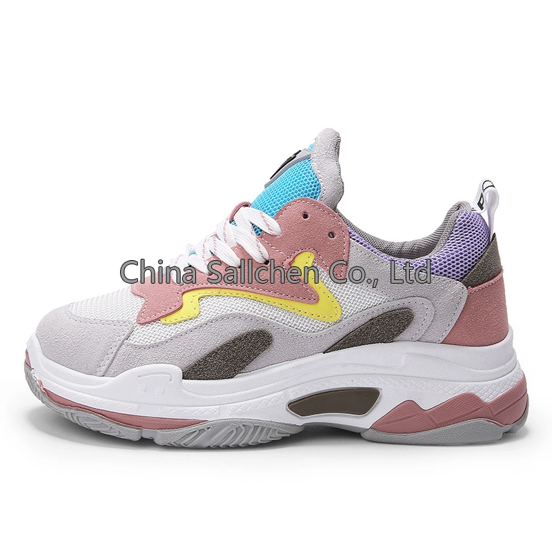 Latest Design Suede Rubber Sole Women Sneakers Sports Shoes