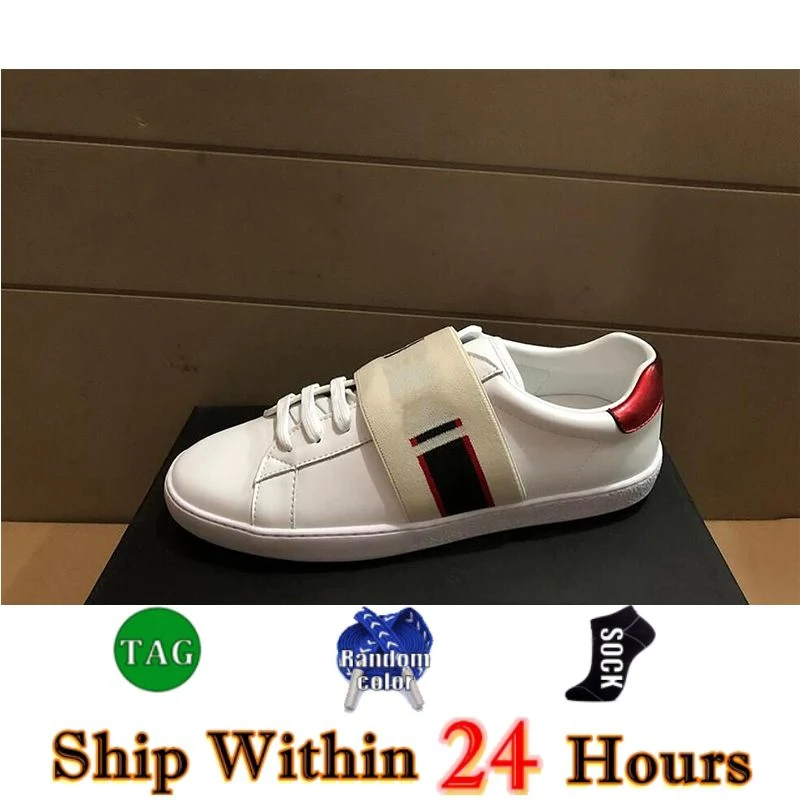 Designer Classic Shoes Women Cartoon Casual Shoes Jogging Shoe Bee Ace Genuine Leather Canvas Embroidery Print Stripes Classic Men White Green