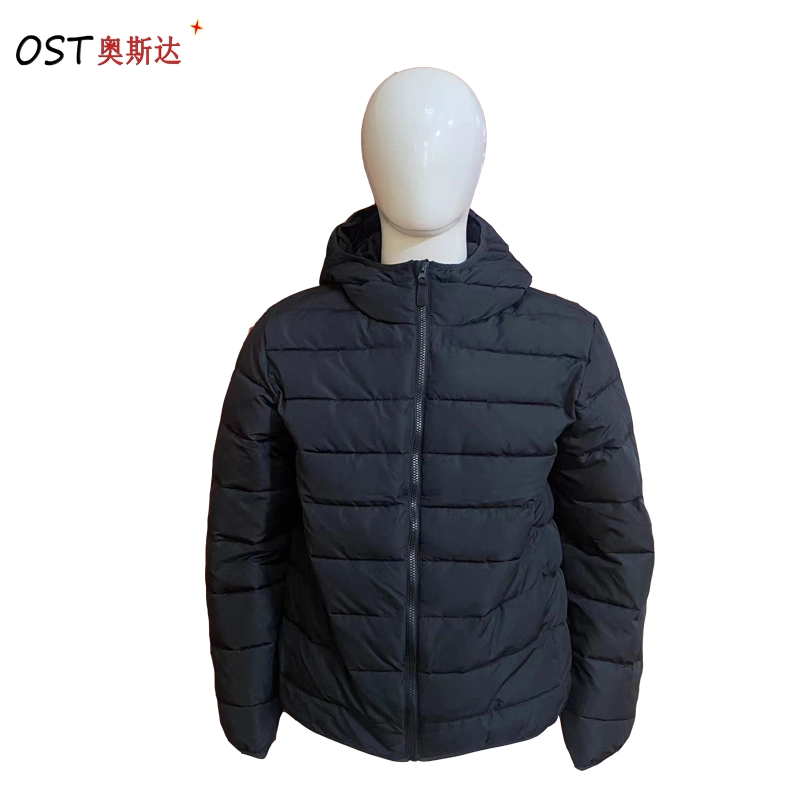 Factory Direct Selling Men&prime;s Hooded Quilted Jacket Warm Casual Fashion