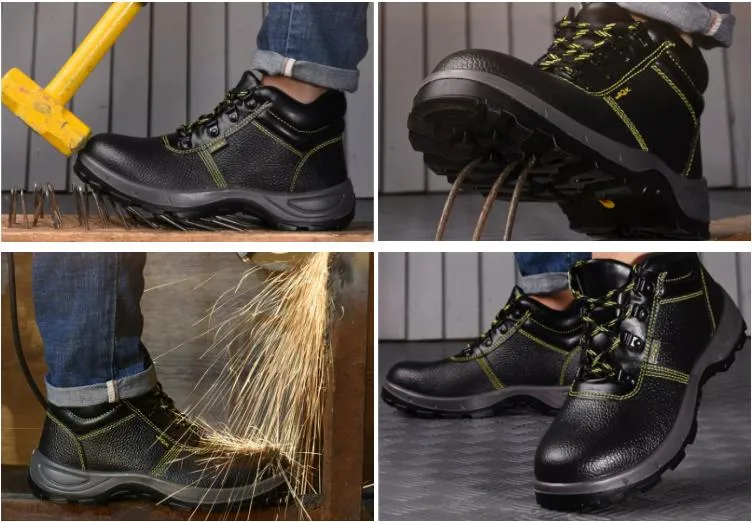 Double Density Polyurethane Sole Labor Protection Safety Work Shoes