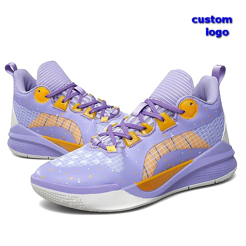 Custom Made Man Running Shoes Outdoor Basketball Shoes Jogging Custom Large Size Basketball Shoes White