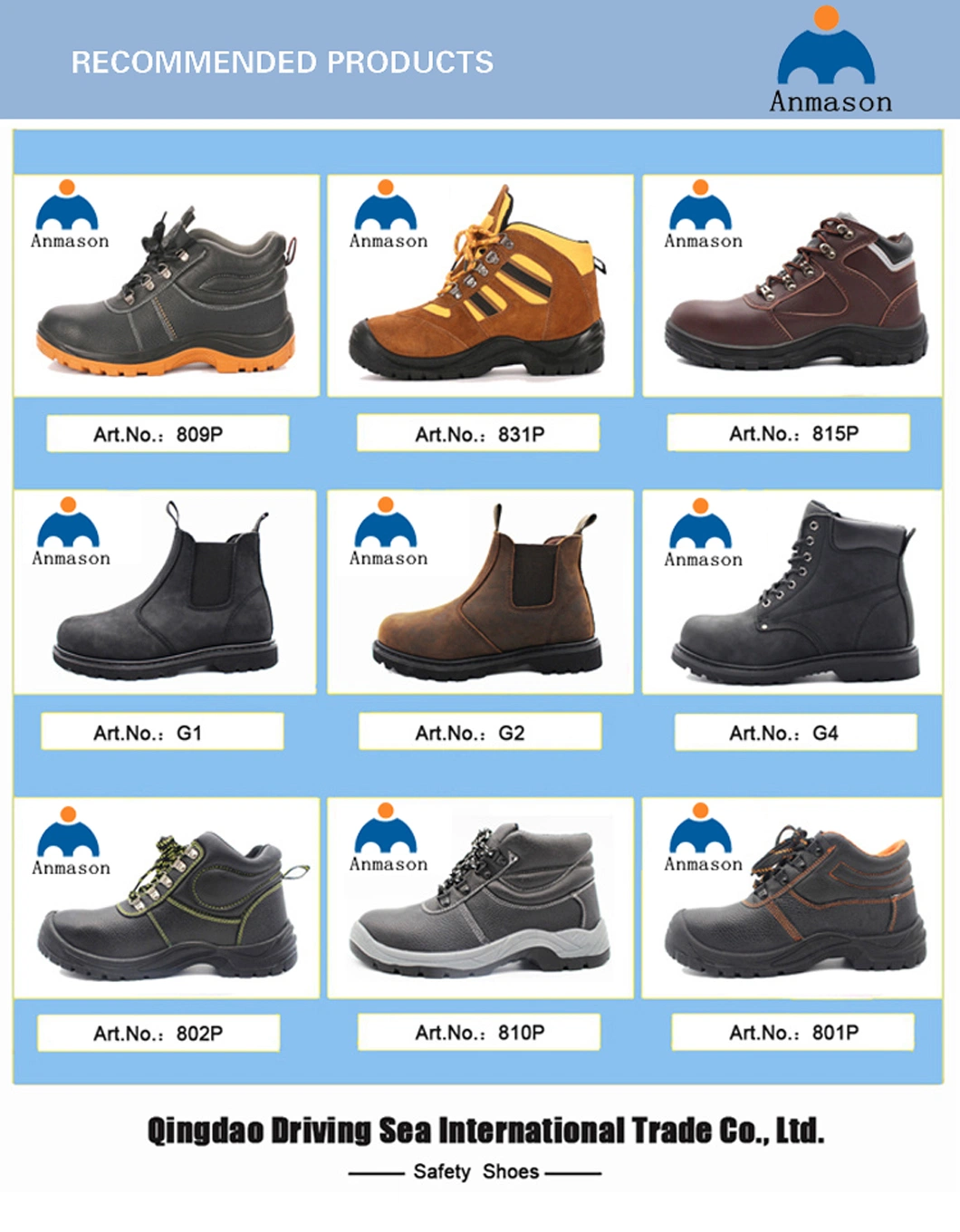 Breathable Work Safety Shoes with Steel Toe