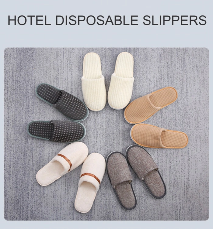 Disposable Velour Indoor Guestroom Guesthouse Hotel Slipper