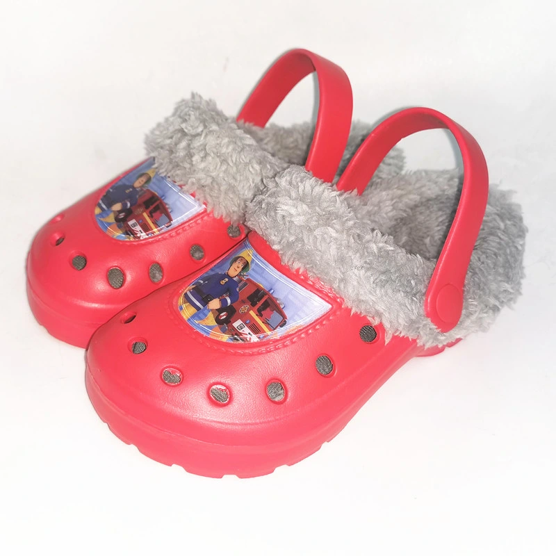 Children Kids Boys Mules Warm Clogs Winter Crock Cartoon Sandals Garden Slippers Cave Hole Baby Shoes for Boy