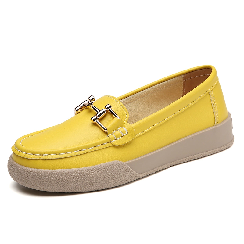 Stylish Slip-on Loafers with Buckle for Fashionable Women