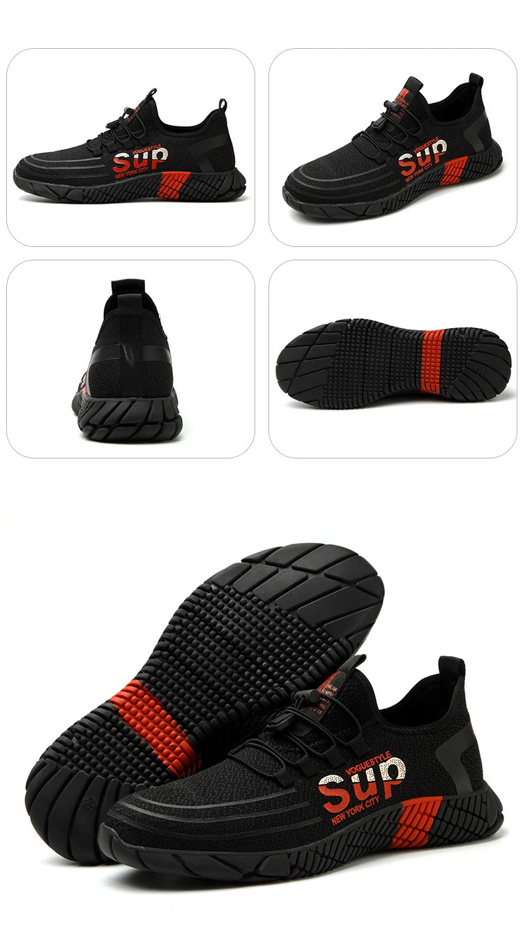 Hot Selling High Quality Jogger Safety Shoes Men Safety Work Sports Knitted Safety Shoes