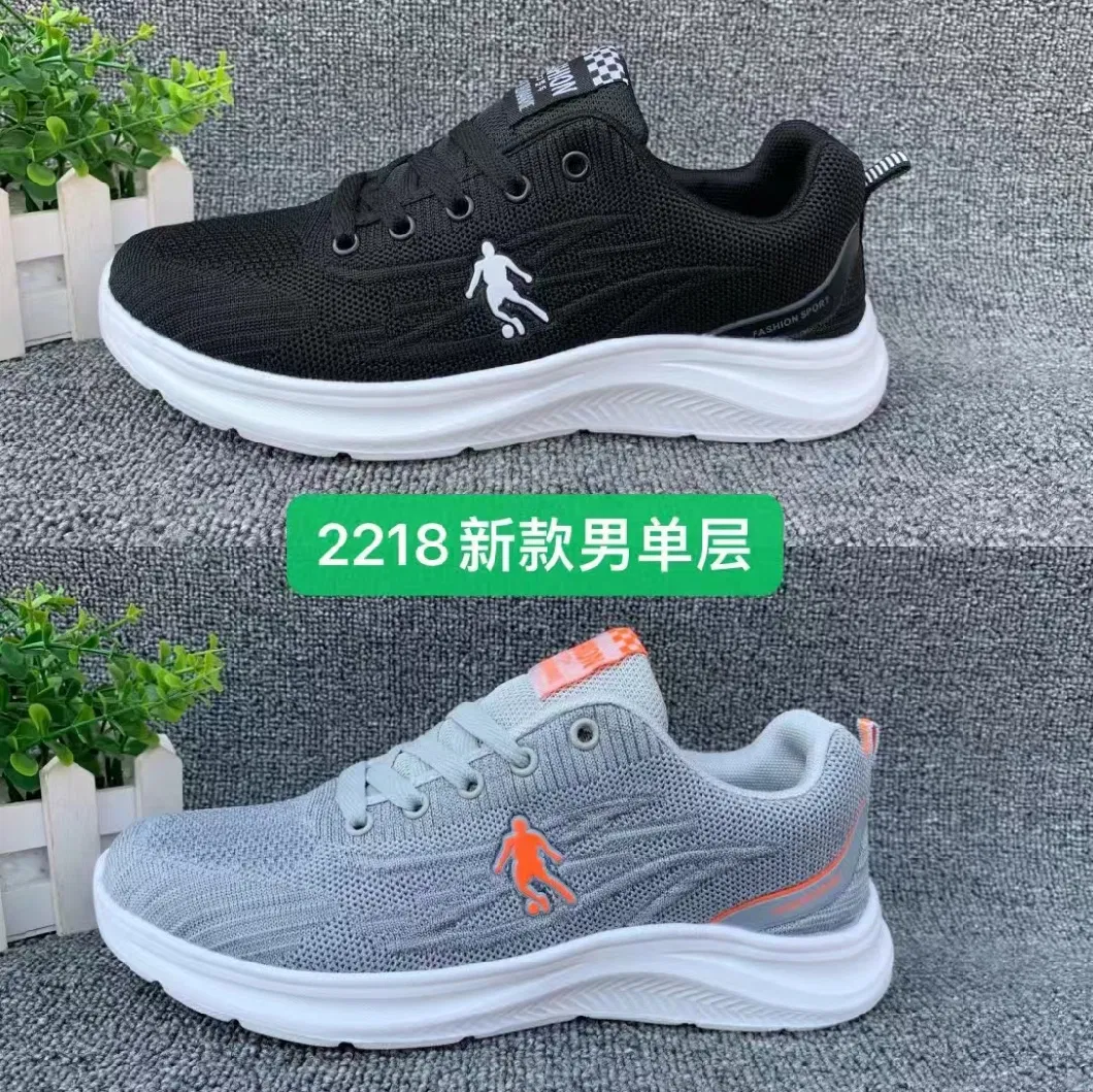 Wholesale Men Sports Casual Fashion Walking Climbing Gym Train Running School Footwear Latest Sneaker Leisure Comfort Breathale Flyknit Shoes for Male