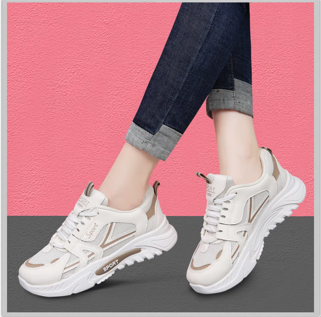 Light-Weight Breathable Lace up Sports Casual Shoes for Women