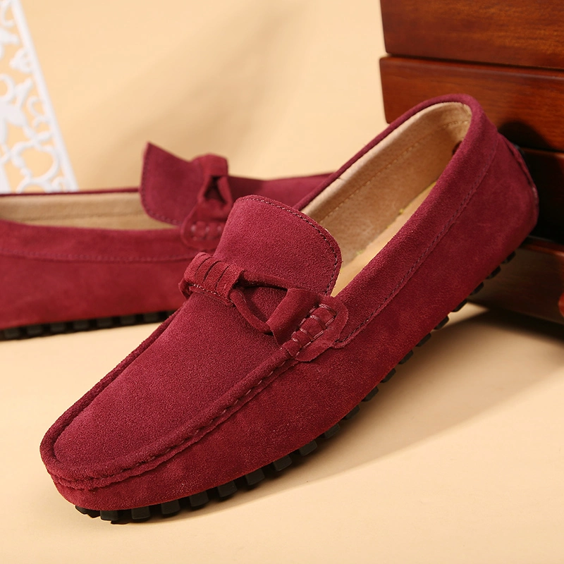 New Style Leather Cow Suede Loafer Shoes for Men Driving Shoes Moccasins