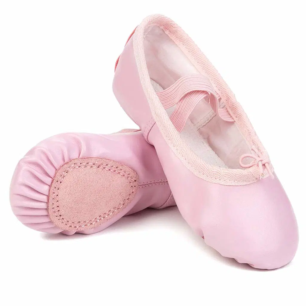 Ballet Shoes Split-Sole Slipper Flats Glitter Colors Ballet Dance Shoes