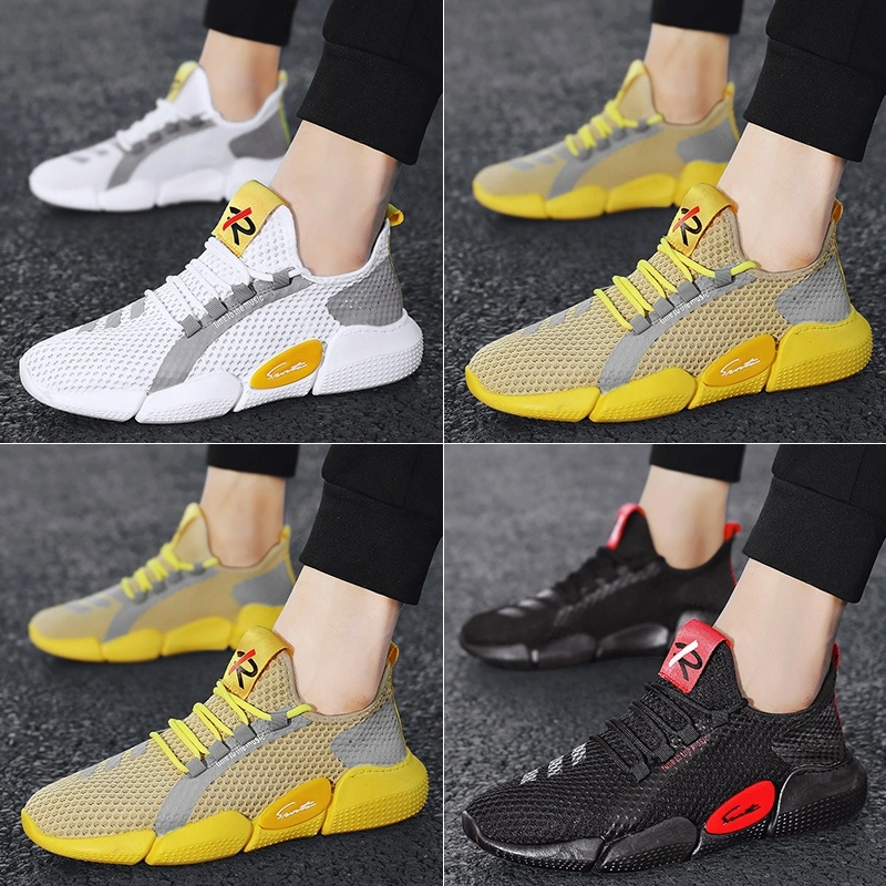 Summer Breathable Fashion Sneakers Men Stylish Walking Shoes 2020 New Design Custom Brand Cheap Sports Shoes Manufacturer Men Shoes Fal-S10