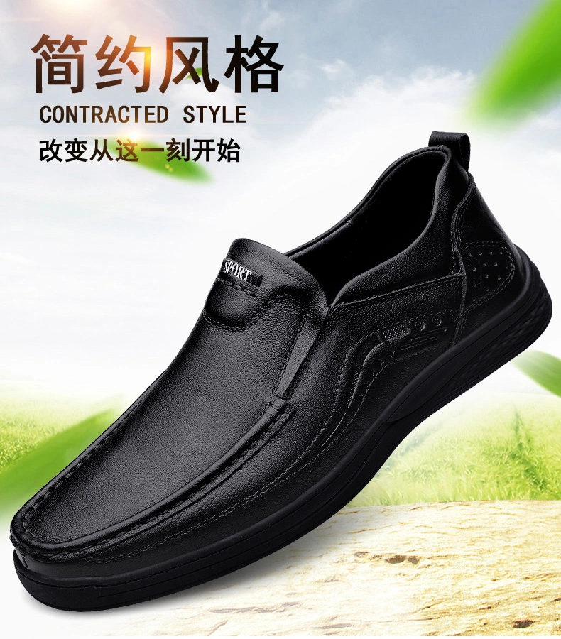 Zonxan Dropshipping Luxury British Style Men Dress Shoes Oxford Leather Men&prime; S Slip-on Shoes Big Size Office Shoes