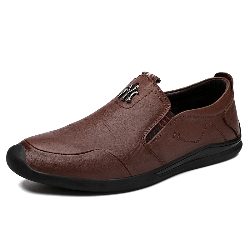 Men&prime; S Lazy Shoes with Soft Leather Top and Comfortable Casual Shoes