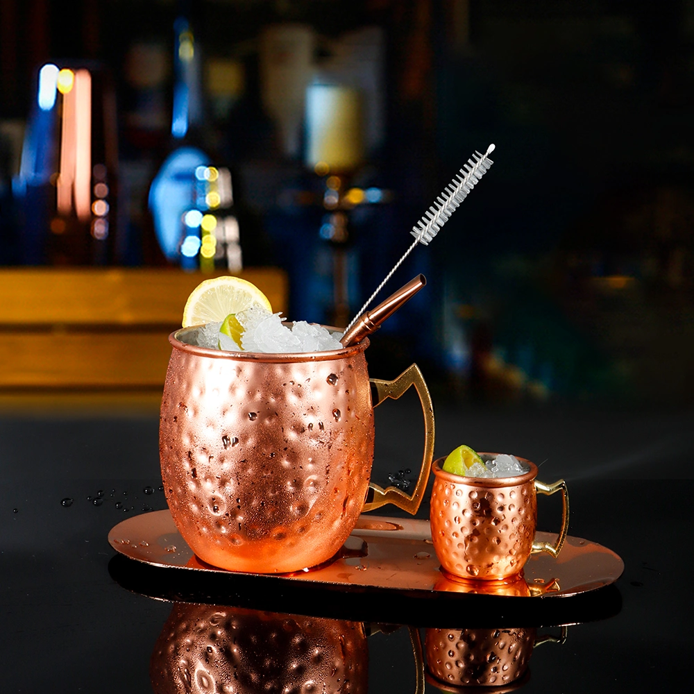 530ml Hammered Copper Rose Gold Moscow Mule Mugs Wine Cup Beer Mug