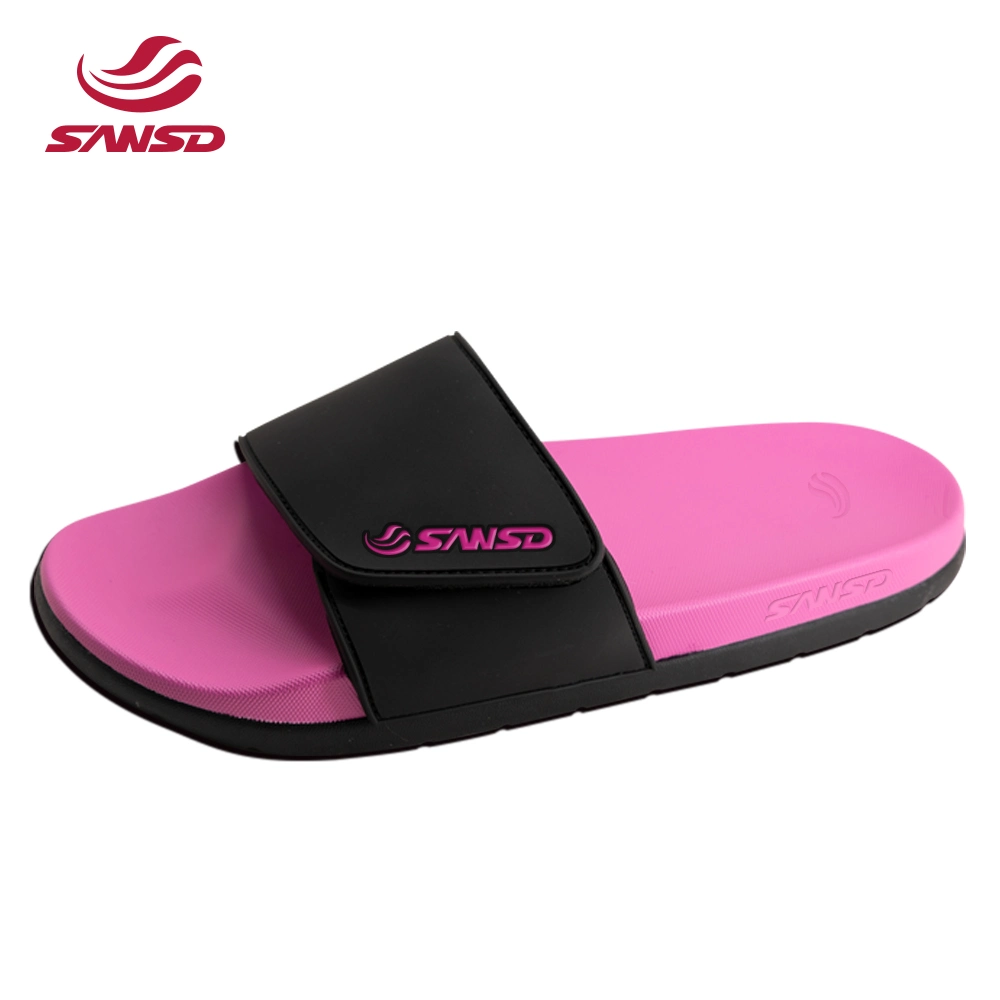 Designer Adjustable Upper Womens Mens Beach Sandal Custom 3D Print Velcroe Slides PVC Slides Slippers Custom with Logo Unisex Men Women