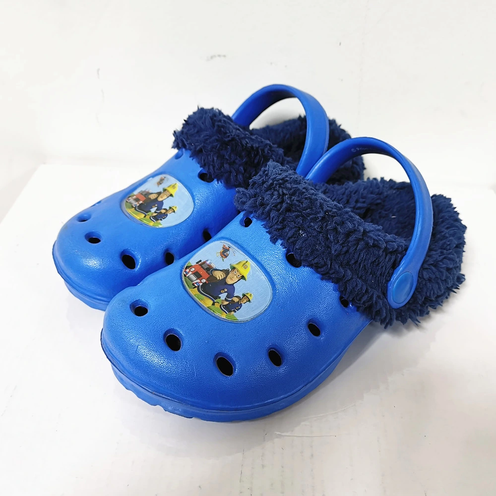 Children Kids Boys Mules Warm Clogs Winter Crock Cartoon Sandals Garden Slippers Cave Hole Baby Shoes for Boy