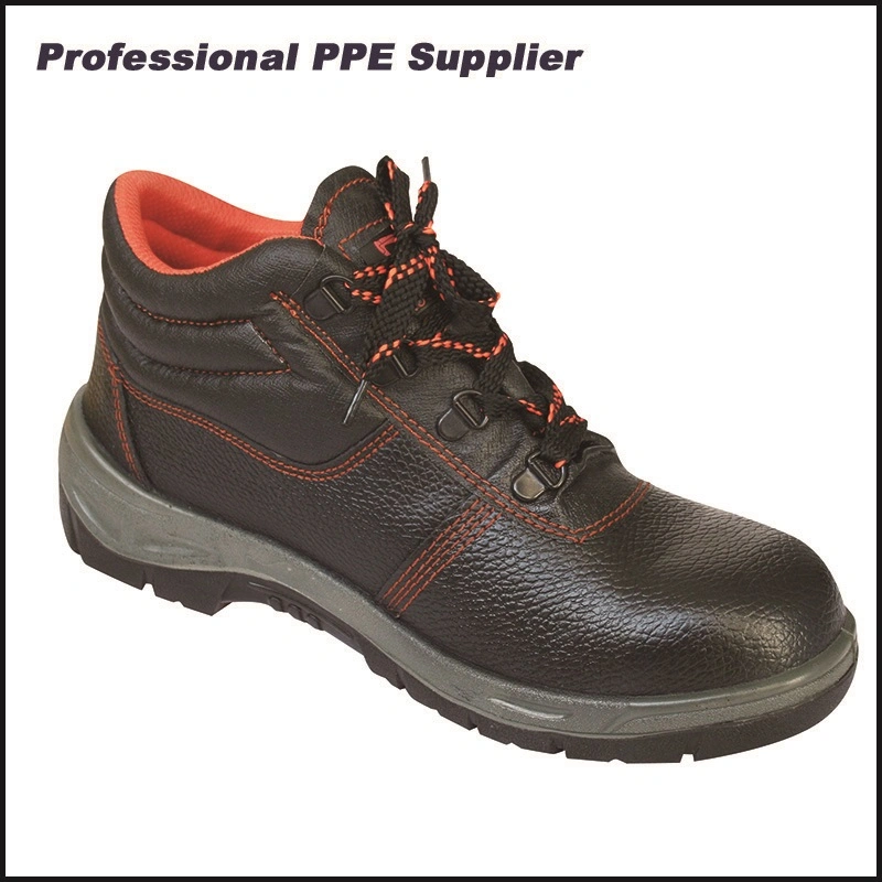 Ankle Antistatic Oil Resistant Genuine Leather Industrial Men&prime; S CE Steel Toe Work Safety Shoes Manufactures