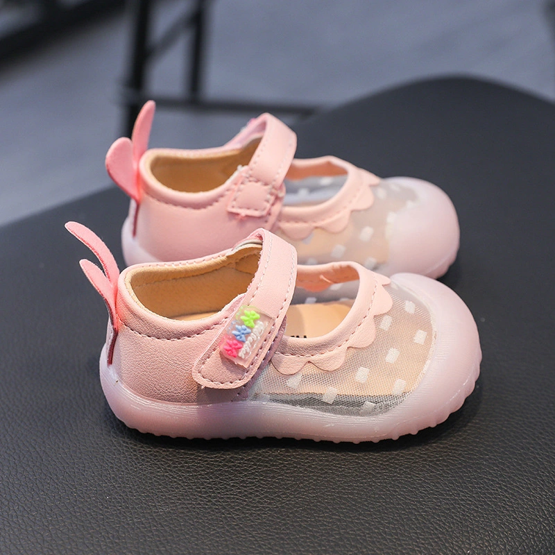 Cute Sandals Baby Girls Shoes 1 to 3 Years Old Baby Princess Soft Soled Breathable Walking Shoes