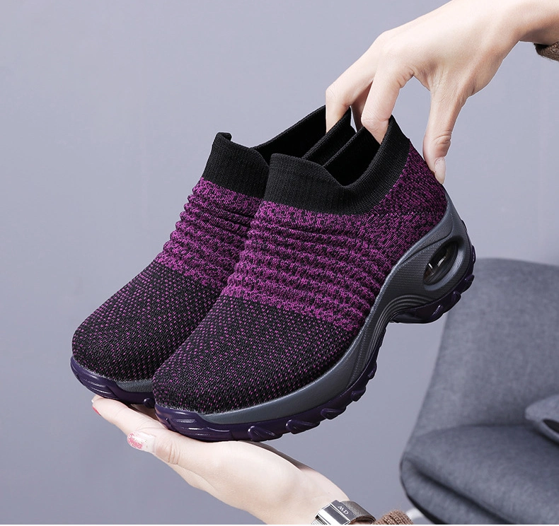 Women&prime;s Walking Sock Sneakers Dance Shoes Platform Loafers Casual Shoes