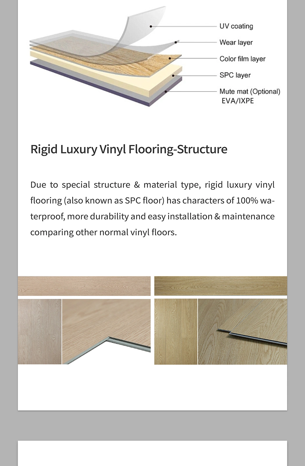 Eco-Friendly Spc Vinyl Flooring Collection