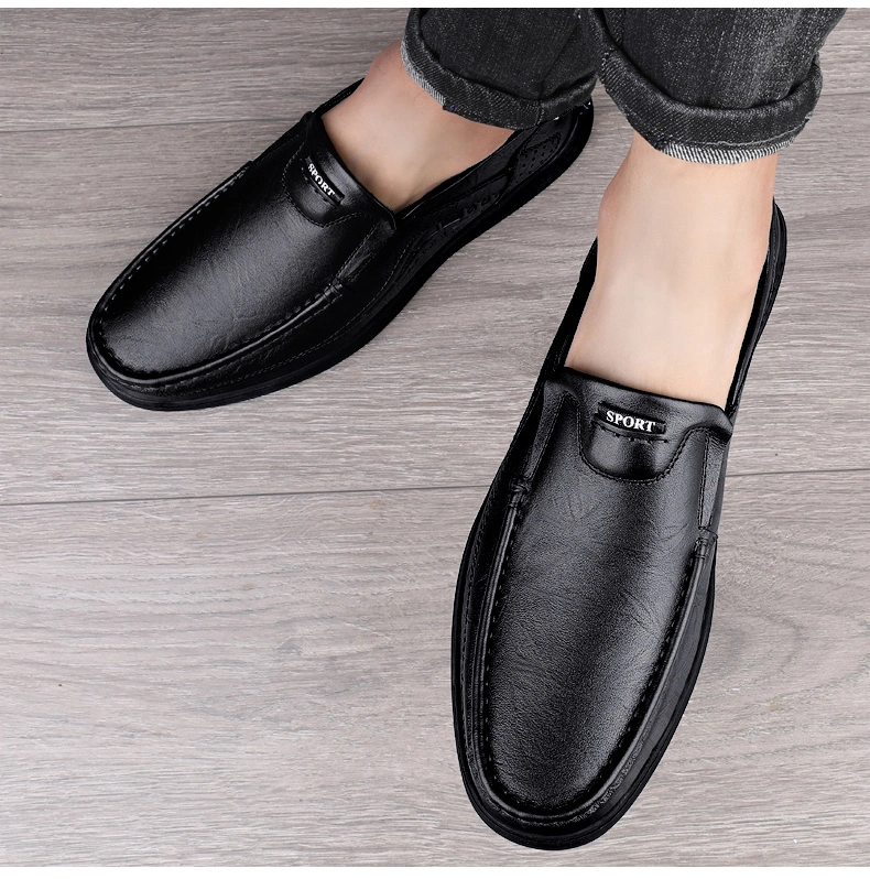 Zonxan Dropshipping Luxury British Style Men Dress Shoes Oxford Leather Men&prime; S Slip-on Shoes Big Size Office Shoes