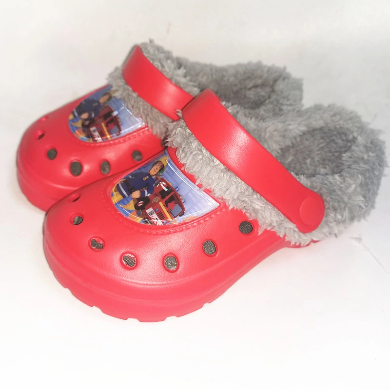 Children Kids Boys Mules Warm Clogs Winter Crock Cartoon Sandals Garden Slippers Cave Hole Baby Shoes for Boy