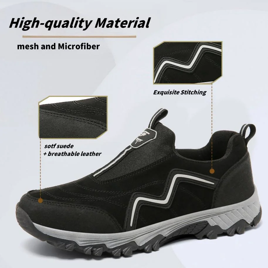 Spring New Men&prime;s Outdoor Casual Sport Shoes Comfortable Footwear Non-Slip Walking Shoes