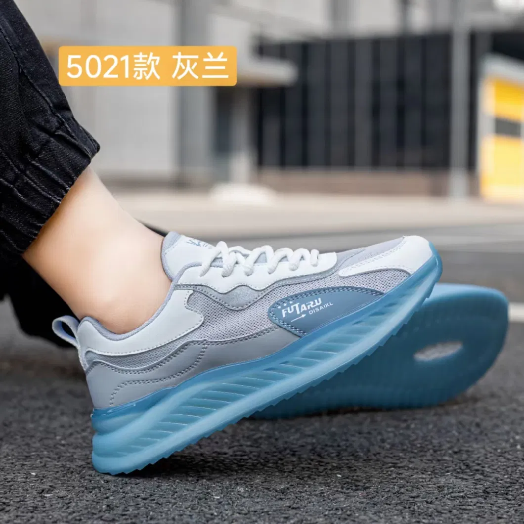 China Manufacture Brand Men Athletic Footwear Sports Shoes, Flat Sole Elastic Running Fashion Leisure Shoes