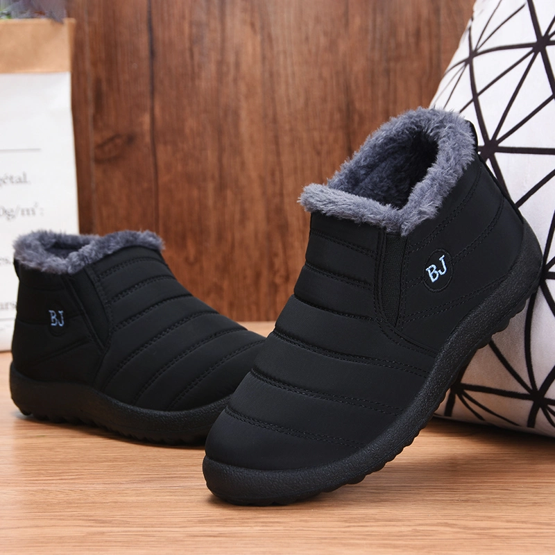 Popular Men&prime;s Velvet Warm Snow Boots Casual Thickened Non-Slip Dad Cotton Shoes