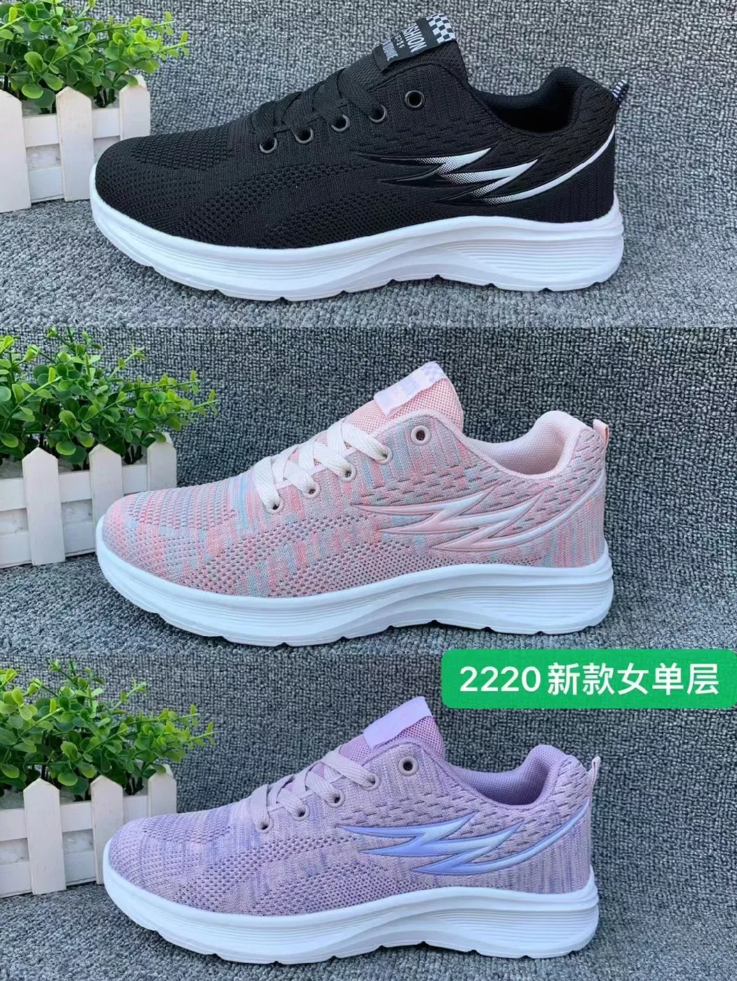 Wholesale Men Sports Casual Fashion Walking Climbing Gym Train Running School Footwear Latest Sneaker Leisure Comfort Breathale Flyknit Shoes for Male