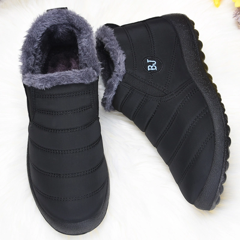 Popular Men&prime;s Velvet Warm Snow Boots Casual Thickened Non-Slip Dad Cotton Shoes