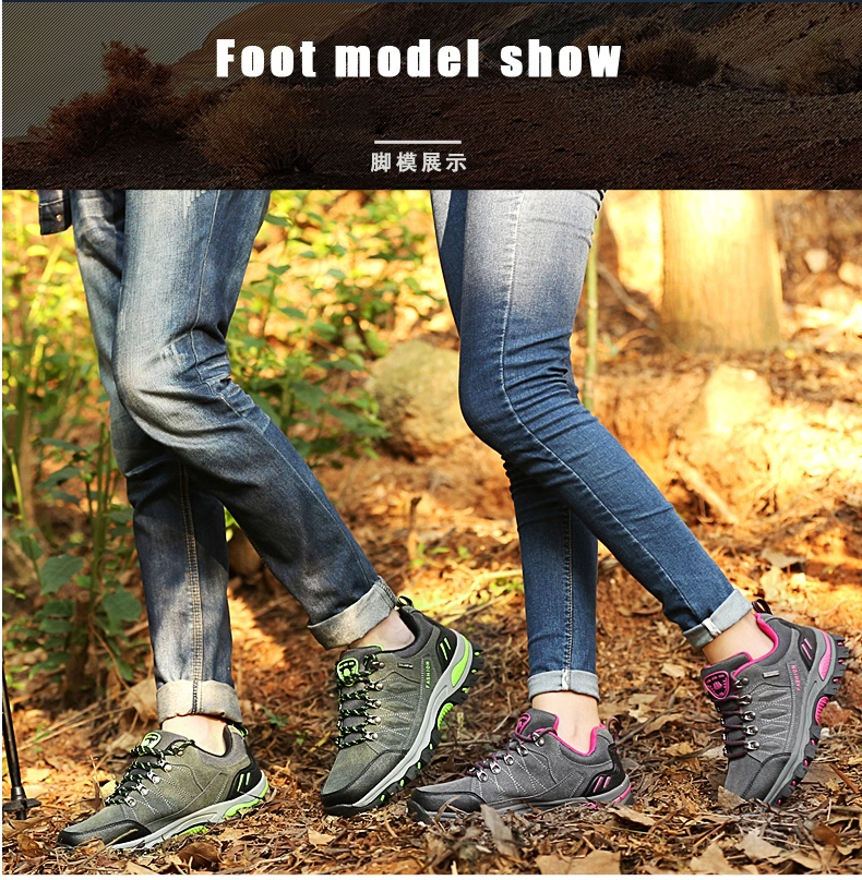 Low Top Lovers Outdoor Sneakers Comfortable Anti Slip Unisex Climbing Hiking Shoes