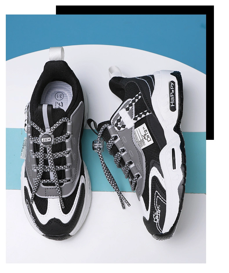 Fashion Design Dad Sneakers Children Breathable Kid Sport Shoes