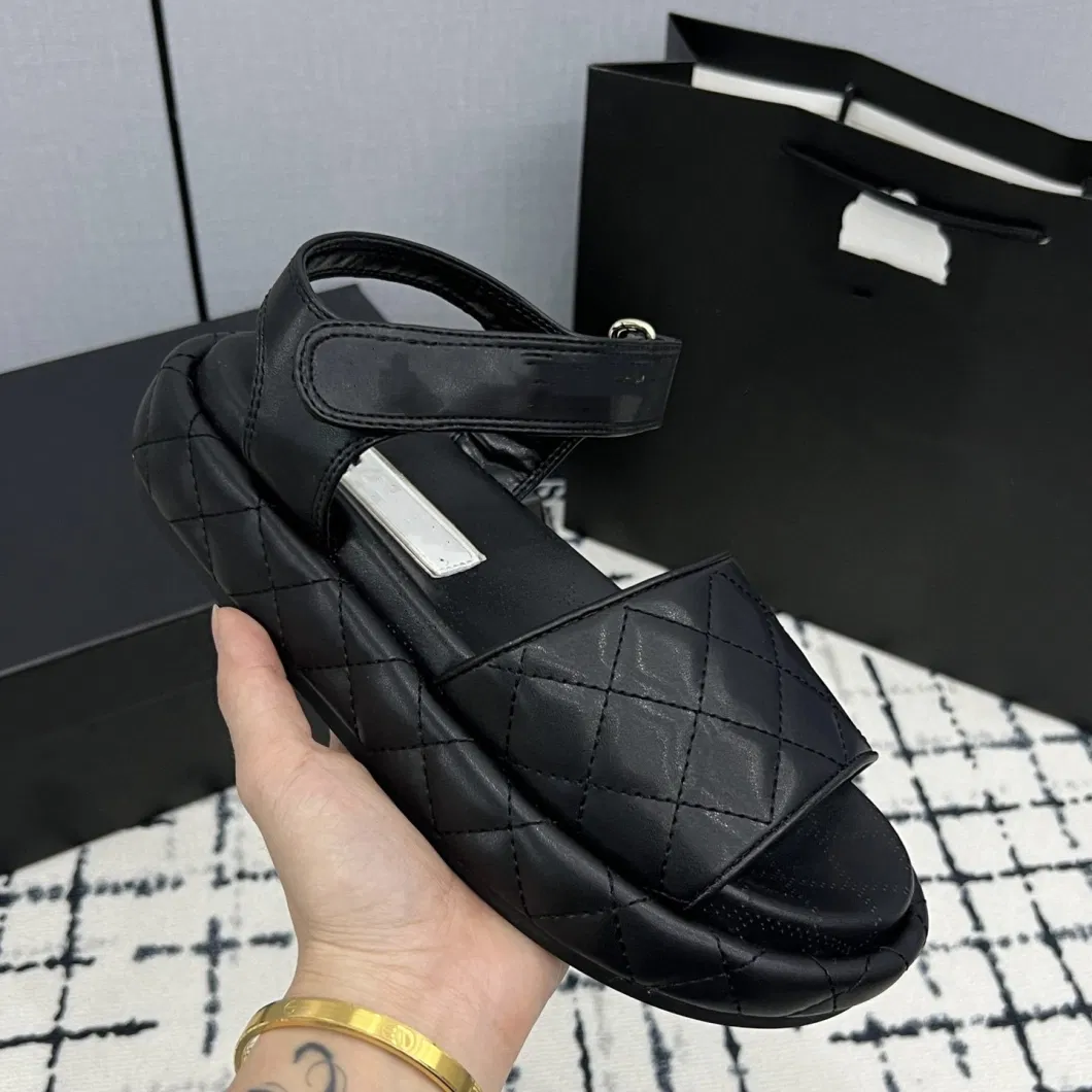 Exquisite Luxury Brand Luxury Factory Price Wholesale Price Replace Designer Sandals Slippers with Upper