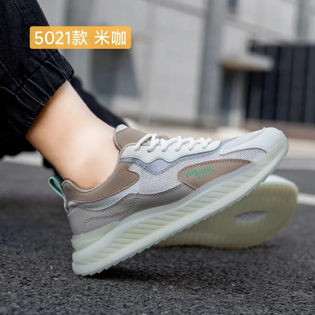 China Manufacture Brand Men Athletic Footwear Sports Shoes, Flat Sole Elastic Running Fashion Leisure Shoes