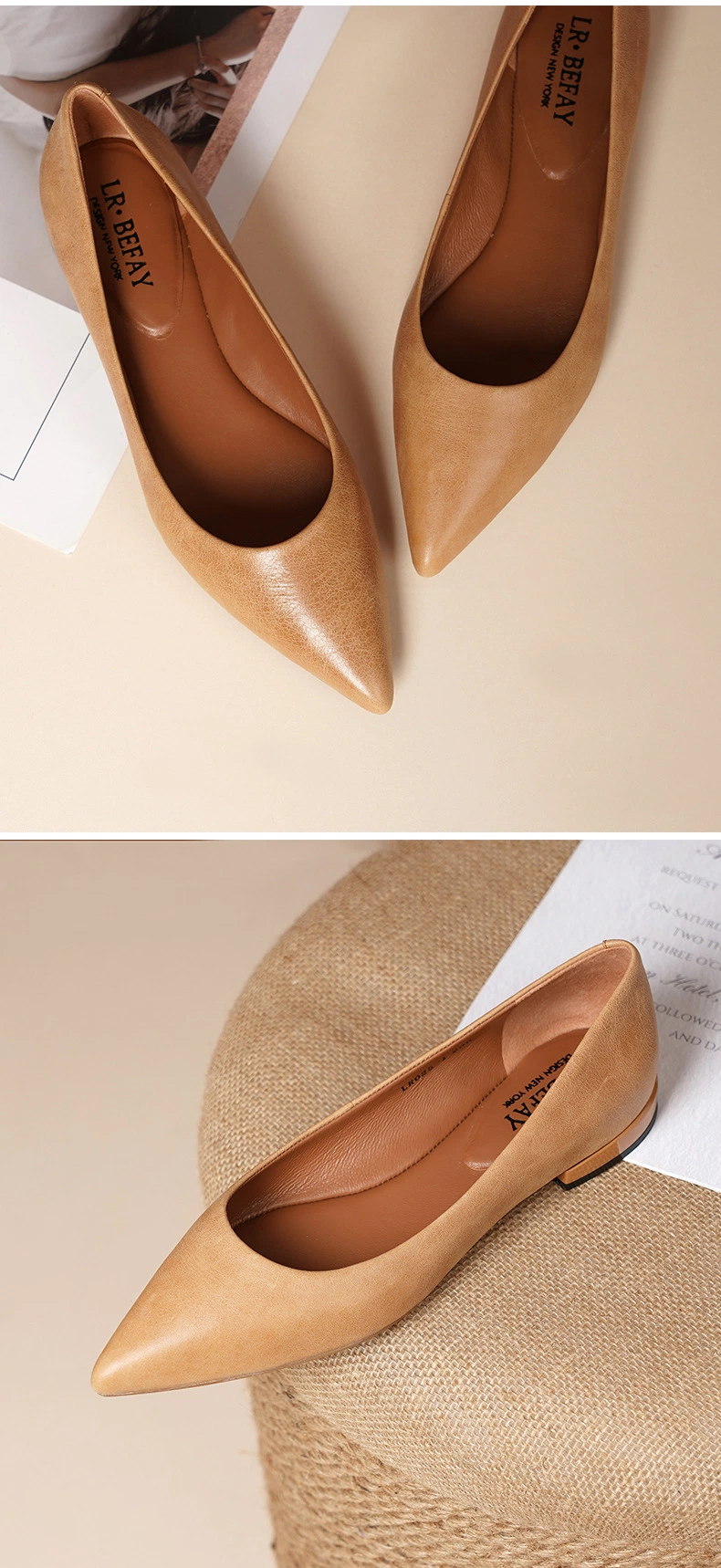 Genuine Leather Women Fashion Flat Heel Casual Shoes Lady Leather Footwear