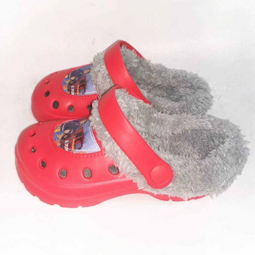 Children Kids Boys Mules Warm Clogs Winter Crock Cartoon Sandals Garden Slippers Cave Hole Baby Shoes for Boy