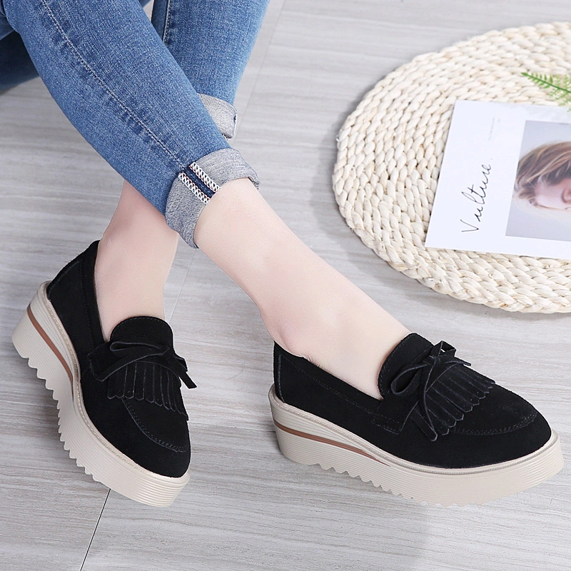 Popular Women-S-Shoes Trendy Ladies Shoes Slip on Loafers Shoes Leather Shoes for Women Footwear Lady Shoes