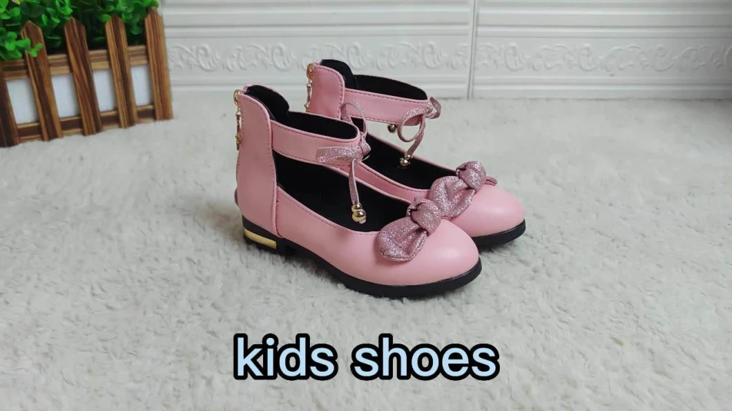 Kids Back to School Student Black Leather Children Shoes Girls/Boys