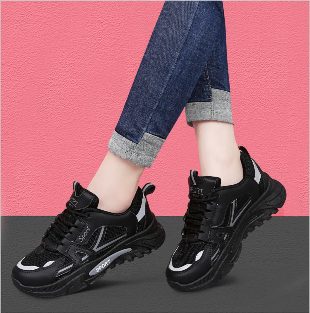 Light-Weight Breathable Lace up Sports Casual Shoes for Women